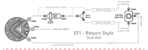 Aeromotive Phantom 340 Fuel System - Return Style w/Y-Block - 17164