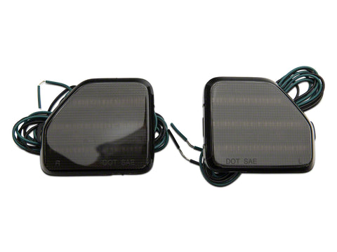 Raxiom 18-23 Jeep Wrangler JL Moab Rubicon Sahara Axial LED Rear Bumper Reflector Lights- Smoked - J134141-JL
