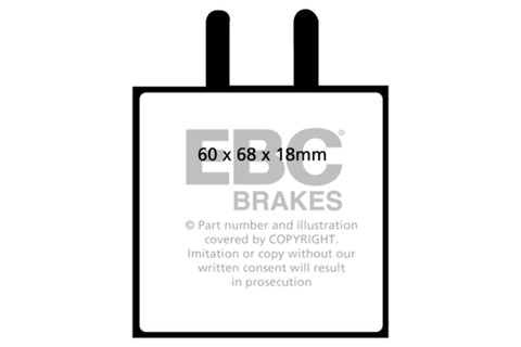 EBC Brakes Yellowstuff Performance Brake Pads - DP4543R