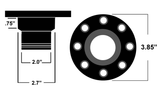 Ridetech Universal Locking Gas Cap (Clear Anodized) - 81000034