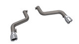 QTP 16-18 Chevrolet Camaro SS 6.2L 304SS Eliminator Muffler Delete Axle Back Exhaust w/4.5in Tips - 700116