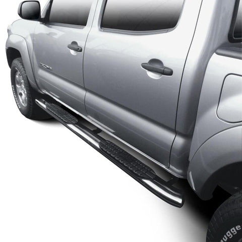 Westin 2005-2017 Toyota Tacoma Double Cab PRO TRAXX 5 Oval Nerf Step Bars - SS - 21-52770