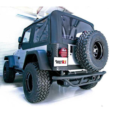 Rugged Ridge RRC Rear Bumper Black 87-06 Jeep Wrangler - 11503.11