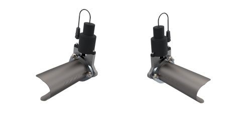 QTP 15-18 Chevrolet Camaro SS 6.2L 3.0in 304SS Aggressor Cutout Dual Mid Pipes - 500116