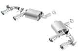 Borla 16 Chevy Camaro SS 6.2L w/ Dual NPP Atak Quad RD RL Tips Dual Exit Rear Section Exhaust - 11925
