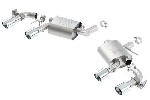 Borla 16 Chevy Camaro SS 6.2L w/ Dual NPP Atak Quad RD RL Tips Dual Exit Rear Section Exhaust - 11925