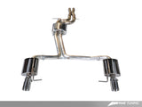 AWE Tuning Audi C7 A7 3.0T Touring Edition Exhaust - Dual Outlet Chrome Silver Tips - 3015-32070