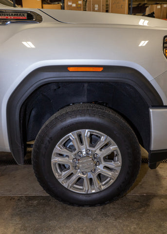 Wehrli 2020+ GMC 2500/3500HD Fender Flare Marker Light Delete Kit w/Logo - Fine Texture Black - WCF100392