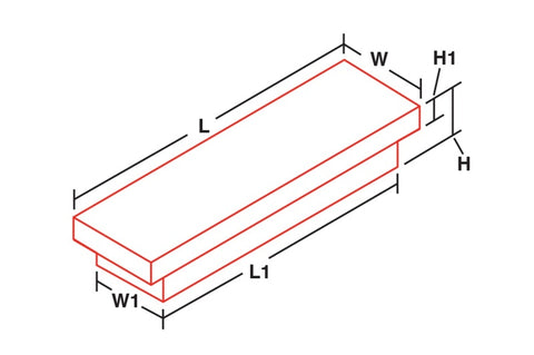 Dee Zee Universal Tool Box - Specialty Narrow BT Alum FULLSIZE - DZ6170N