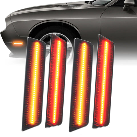 Oracle 08-14 Dodge Challenger Concept Sidemarker Set - Tinted - No Paint - 9800-020
