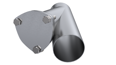 QTP 3in Weld-On QTEC Exhaust Cutout Y-Pipe - 10300