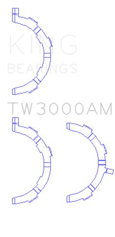 King Ford 6.7L Power Stroke V8 Diesel Thrust Washer Set - TW3000AM