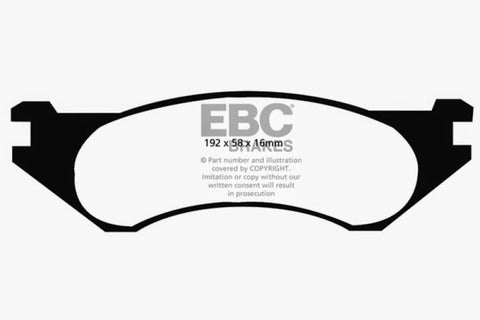 EBC 98-02 Dodge Ram Van B1500 Greenstuff Front Brake Pads - DP61306