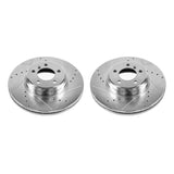 Power Stop 03-05 Land Rover Range Rover Front Evolution Drilled & Slotted Rotors - Pair - EBR695XPR