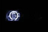 ANZO 1998-2005 Chevrolet S-10 Projector Headlights w/ Halo Black - 111015