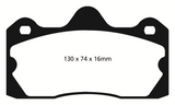 EBC 10+ Lotus Evora 3.5 Yellowstuff Rear Brake Pads - DP4060R