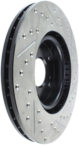 StopTech 02-06 Acura RSX Type S / 06-09 Honda Civic Si Slotted & Drilled Right Front Rotor - 127.40057R