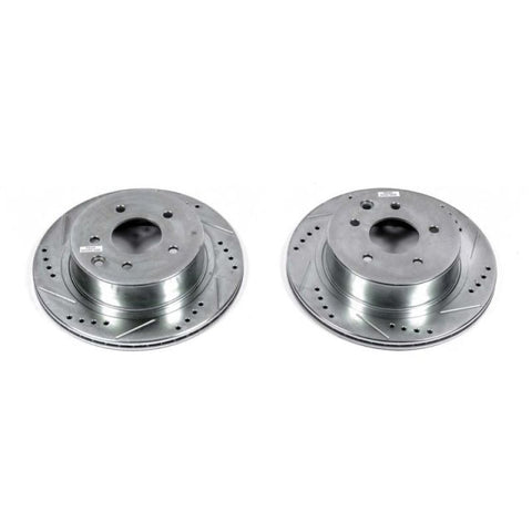Power Stop 03-04 Infiniti M45 Rear Evolution Drilled & Slotted Rotors - Pair - JBR1342XPR