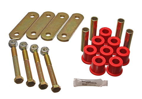 Energy Suspension Ford Heavy Duty Shackle Set - Red - 4.2136R