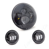 Letric Lighting 7in Led Hdlght W/Pass Lmps Blk - LLC-ILHK-7B