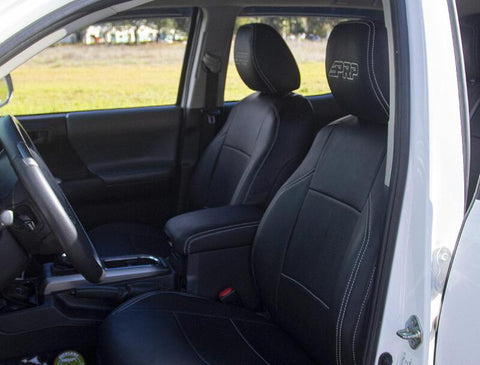 PRP 16-23 Toyota Tacoma Front Seat Covers (Pair) - Black/Olive Green - B053-04