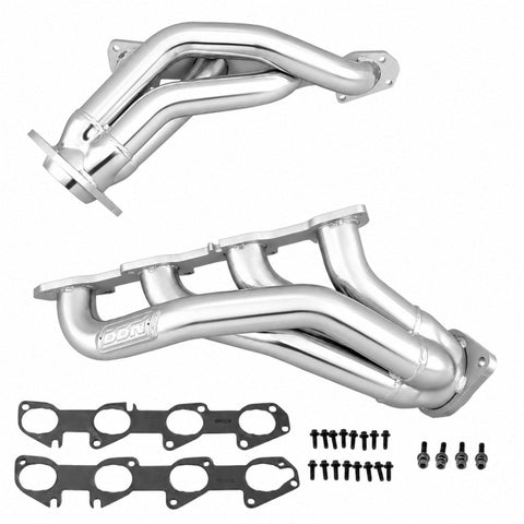 BBK 05-10 Dodge Hemi 6.1L Shorty Tuned Length Exhaust Headers - 1-7/8in Silver Ceramic - 40130