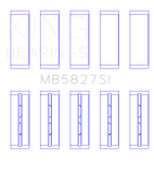 King Engine Bearings Toyota 1TR-FE/ 2TR-FE (Size 0.25) Main Bearing Set - MB5827SI0.25