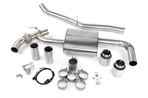 Dinan 16-23 BMW X1/X2 xDrive28i (F48/F39) Valved Axleback Exhaust System - Polished Tips - D660-0089