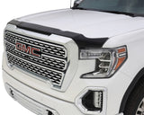 AVS 19-22 GMC Sierra 1500 Aeroskin Low Profile Hood Shield - Smoke - 322167