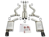 aFe MACHForce XP 3in 304 SS Loud Tone Cat-Back w/ Black Tips 15-17 Ford Mustang V6-3.7L/V8-5.0L - 49-33087-B