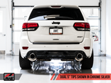AWE Tuning 2020 Jeep Grand Cherokee SRT Track Edition Exhaust - Chrome Silver Tips - 3020-32061