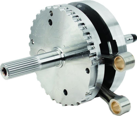 S&S Cycle 2007+ BT 4-3/8in Stroke Flywheel Assembly w/o Sprocket Shaft Bearing Race - 320-0351