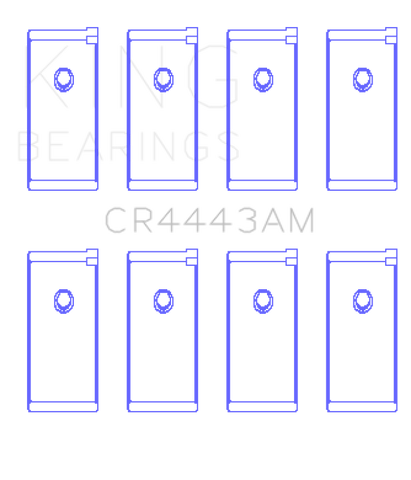 King Engine Bearings Datsun H-20 (Size +1.0mm) Connecting Rod Bearing Set - CR4443AM1.0