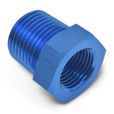 Russell Performance 1/2in Male to 1/4in Female Pipe Bushing Reducer (Blue) - 661590
