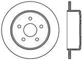 StopTech 07-18 Jeep Wrangler Cryo Slotted Rear Left Sport Brake Rotor - 126.67067CSL