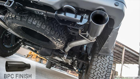 Corsa 2017-2020 Ford F-150 Raptor 3.5L Sport Cat-Back Dual Rear Exit w/ 5in Matte Black Tip - 14397BPC