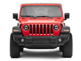 Raxiom 18-22 Jeep Wrangler JL/ JT 9-Inch LED Headlights w/ DRL and Halo- Black Housing (Clear Lens) - J137646
