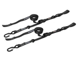 PRP Cam-Lock 1in.x10ft. Tie Down with Snap S Hooks and Soft Tie - Black - Pr. - 13801-2