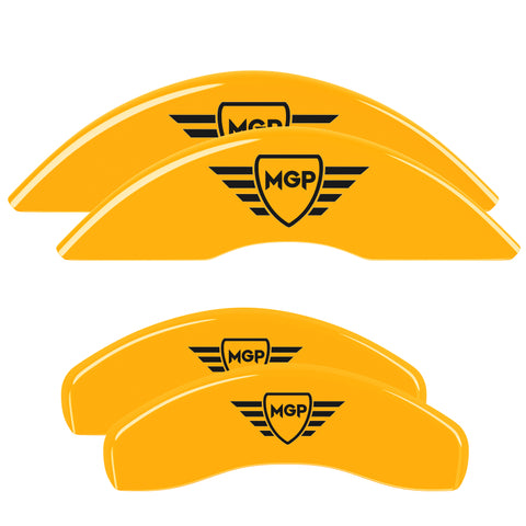 MGP 4 Caliper Covers Engraved Front & Rear MGP Yellow Finish Black Characters 2000 Ford F-150 - 10022SMGPYL