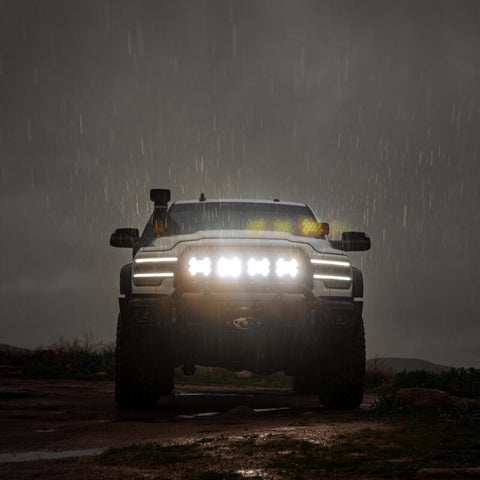 KC HiLiTES SlimLite 8in. LED Light Shield SAE Driving (Shield Only) - Clear - 5209