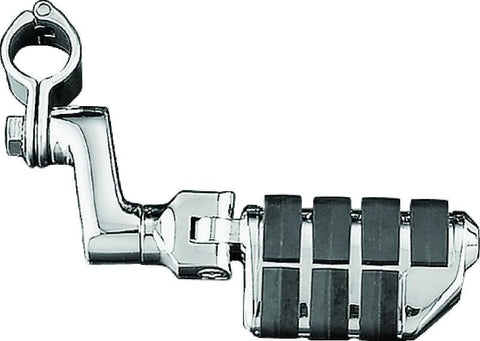 Kuryakyn Dually ISO Offset Highway Pegs With 1-1/4inch Clamp Chrome (Pair) - 7993
