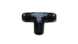 Vibrant -12AN x 3/4in NPT Flare to Pipe Tee Adapter Fitting - Aluminum - 10465