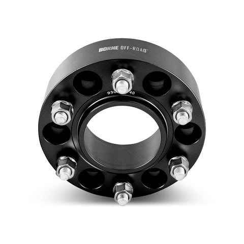 Borne Off-Road Wheel Spacers - 6x139.7 - 93.1 - 50mm - M12 - Black - BNWS-001-500BK