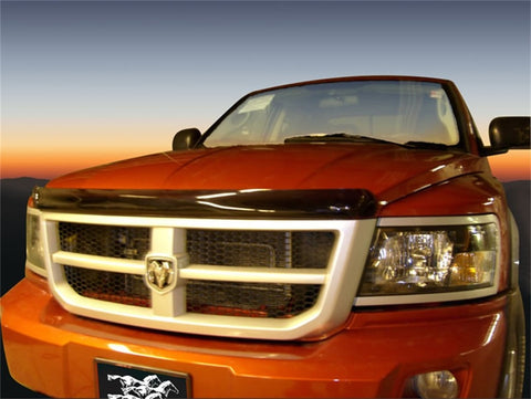 Stampede 2008-2011 Dodge Dakota Eyebrows Not Included Vigilante Premium Hood Protector - Smoke - 2257-2