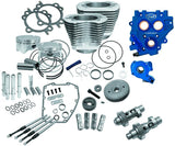 S&S Cycle 07-17 4in Bore 585GE Cam Power Pack - Silver - 330-0667