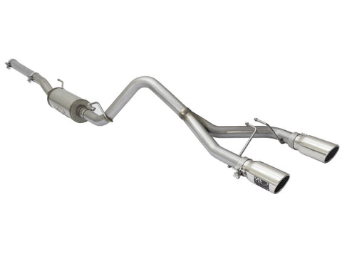 aFe Rebel Series CB 2.5in Dual Center Exit SS Exhaust w/ Polish Tip 07-15 Jeep Wrangler 3.6L/3.8L V6 - 49-48056-P