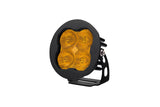 Diode Dynamics SS3 LED Pod Max - Yellow SAE Fog Round (Single) - DD6495S
