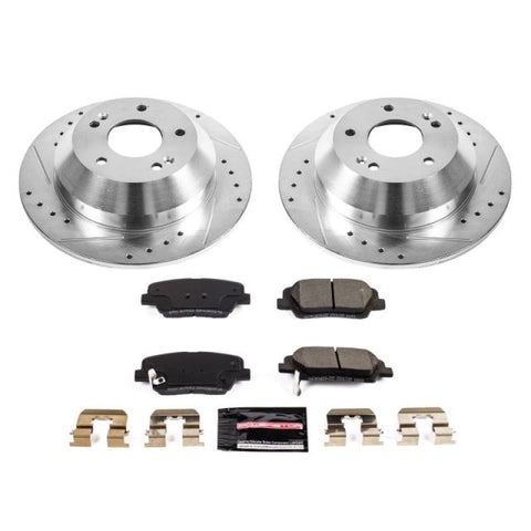 Power Stop 10-18 Hyundai Santa Fe Rear Z23 Evolution Sport Brake Kit - K7507
