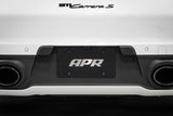 APR License Plate - Silver Logo/Black Plate - A1000015