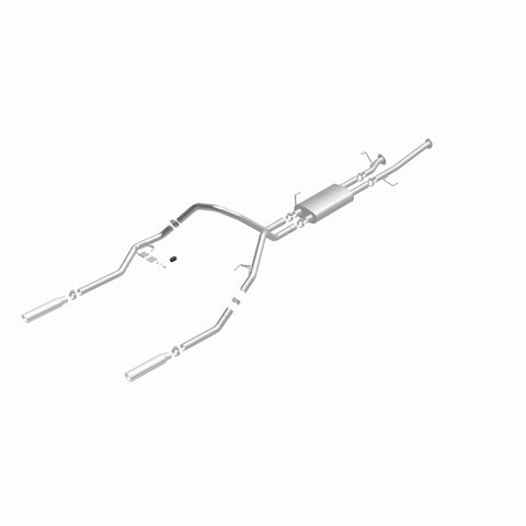 MagnaFlow 14 Toyota Tundra V8 4.6L/5.7L Stainless Cat Back Exhaust Dual Split Rear Exit - 15305
